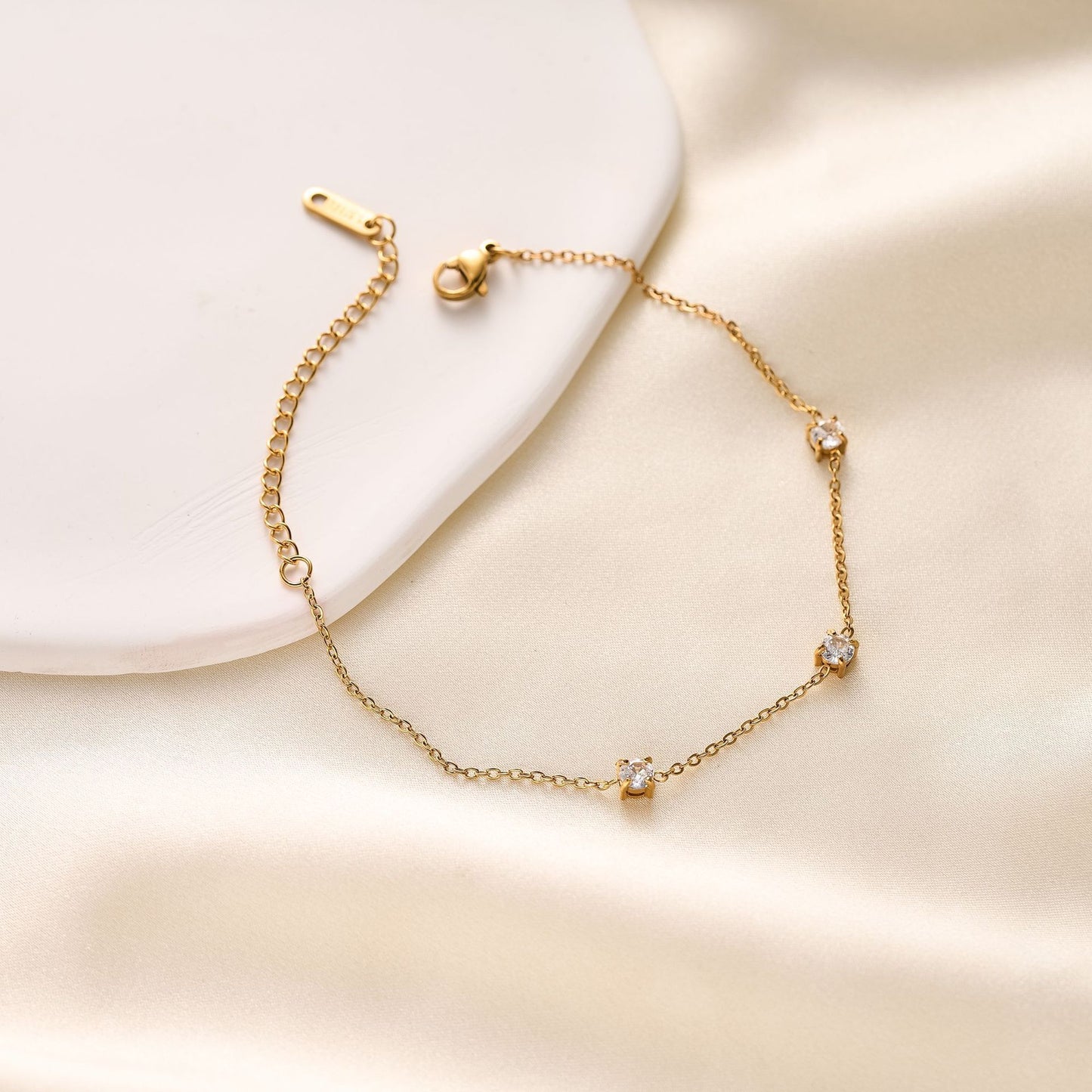 Titanium Steel Diamond Bracelet