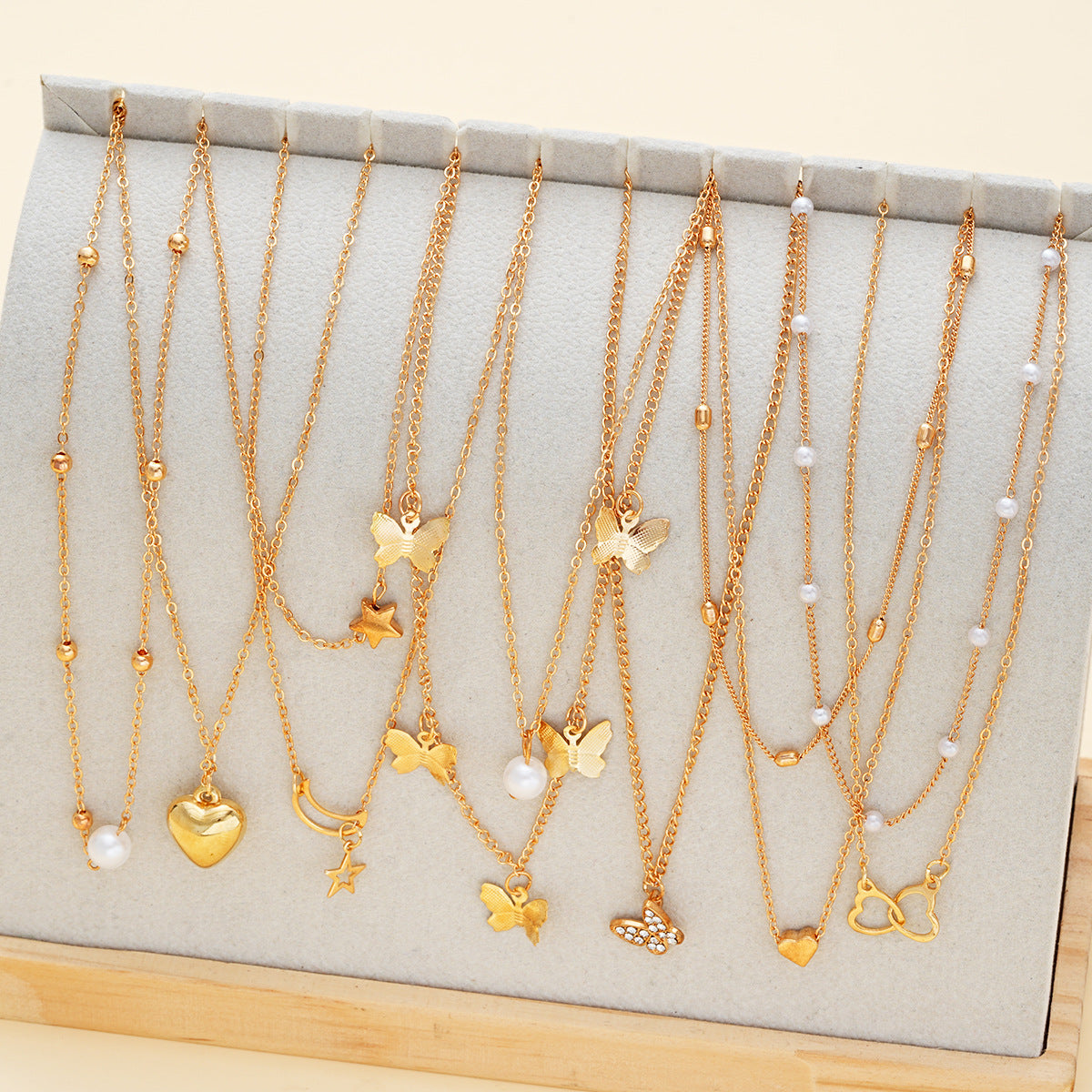 Star, Moon & Butterfly Necklace Set