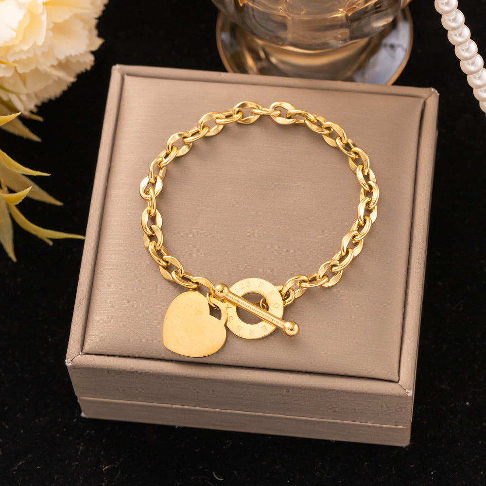 18K Gold Titanium Steel Bracelet