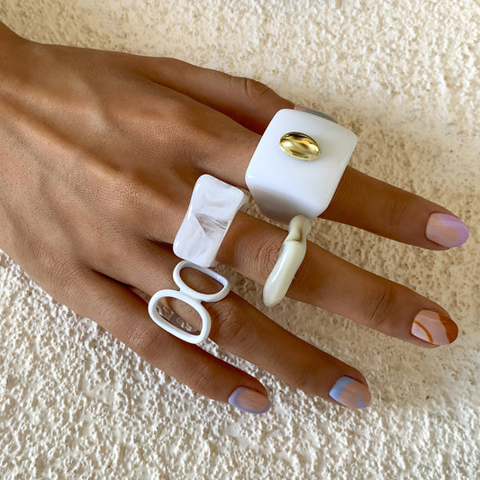 Anillo abierto de resina