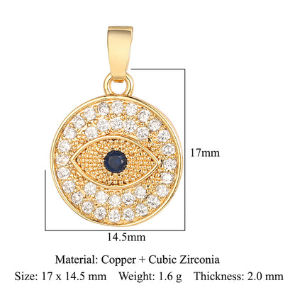 Star Universe Planet Copper Zircon Pendant