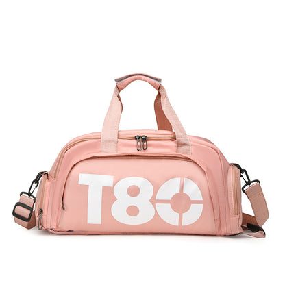 Dry and wet separation fitness bag short trip bag