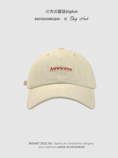 Candy Color Oversized Cap