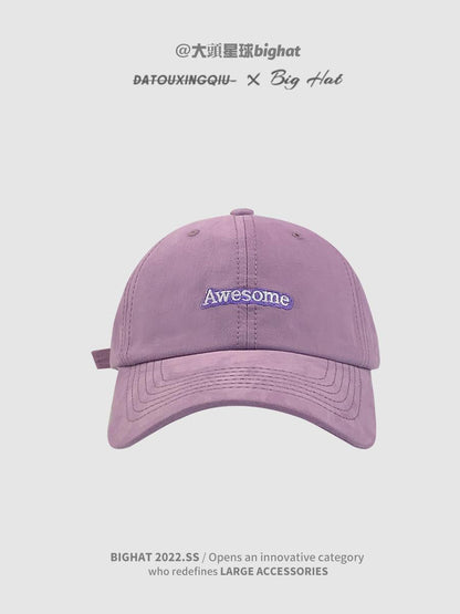 Candy Color Oversized Cap