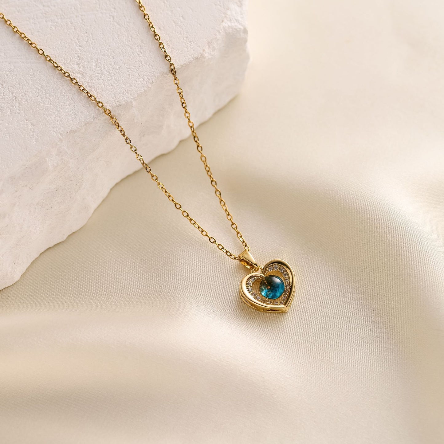 Blue Planet Necklace Woman