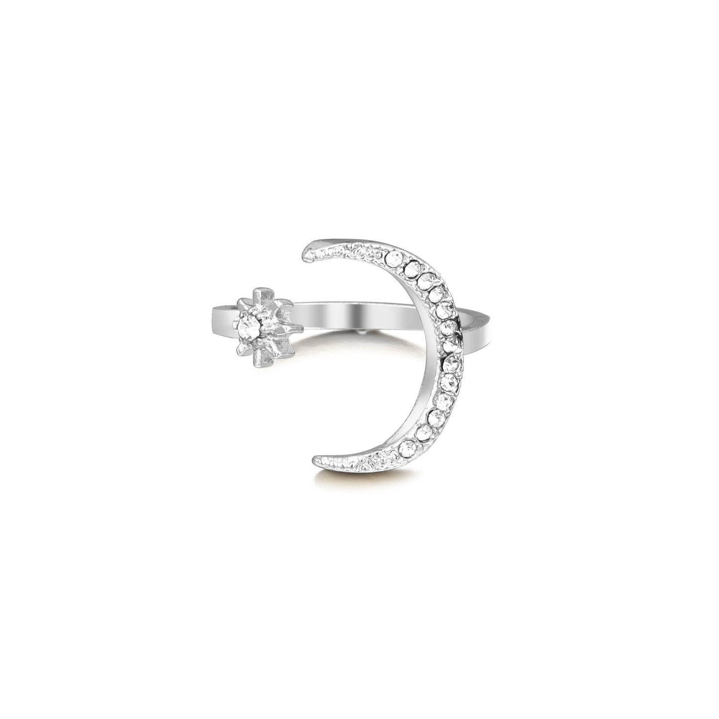 Fashion Star & Moon Crescent Ring