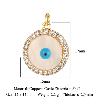 3 pcs/pack butterfly copper zircon angel pendant.