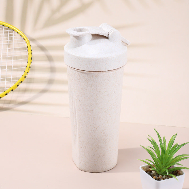 600Ml Wheat Straw Shaker Cup
