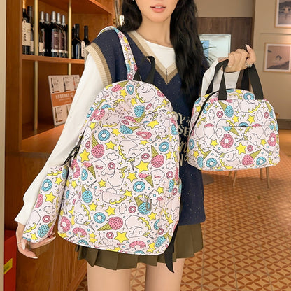 Cute printed lightweight backpack