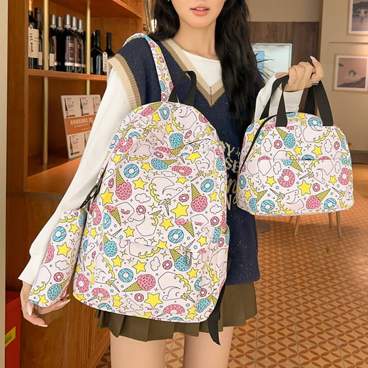 Cute printed lightweight backpack