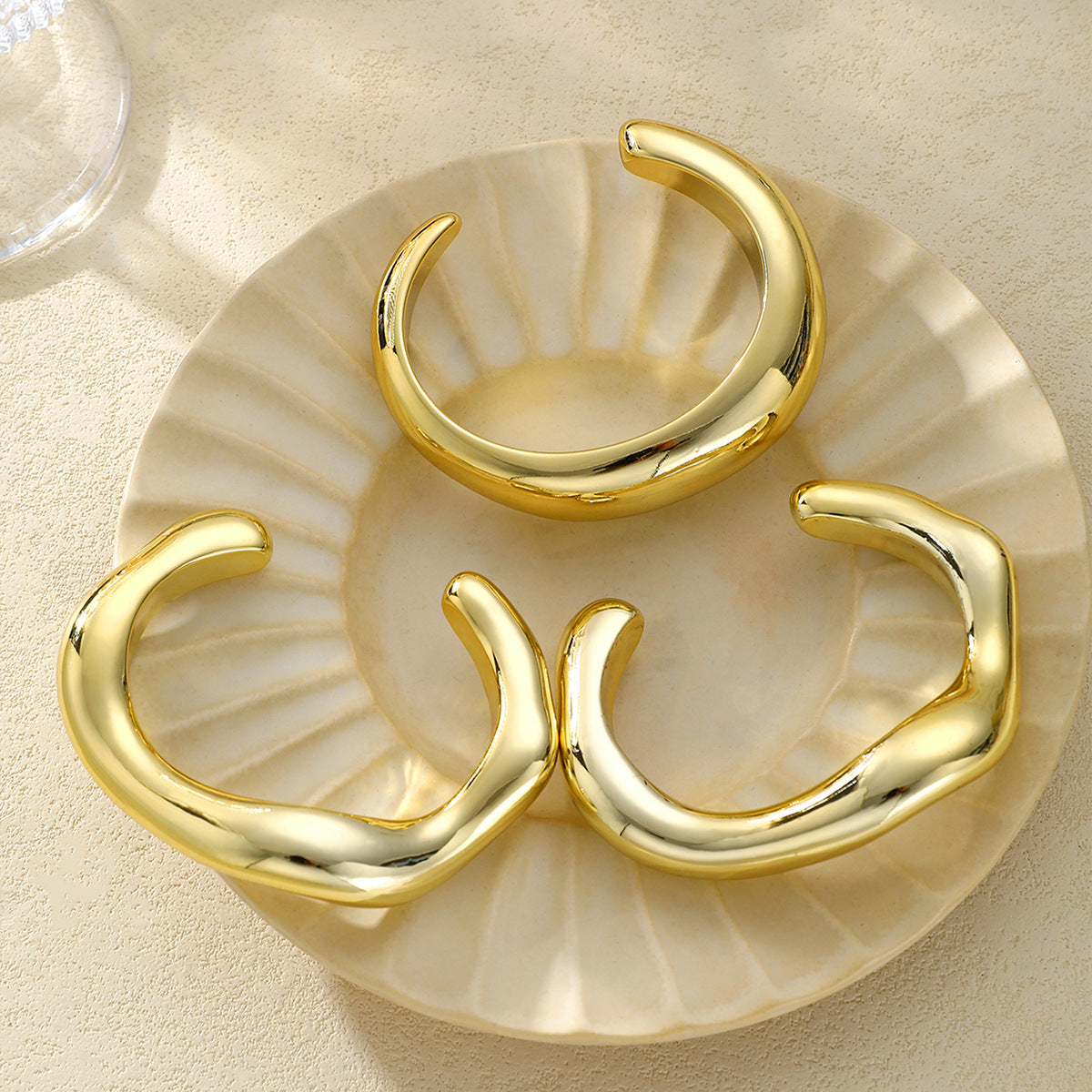 Geometric Twist Bracelet 3-Piece Set