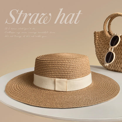 Sombrero de paja retro para el sol 