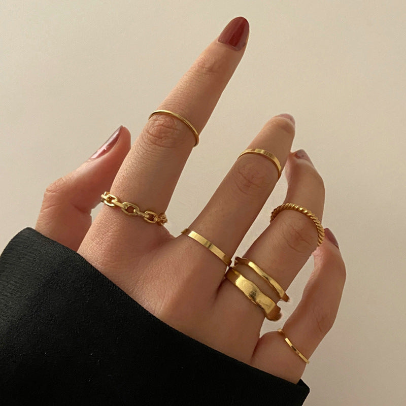 Vintage chain ring set 7 pieces