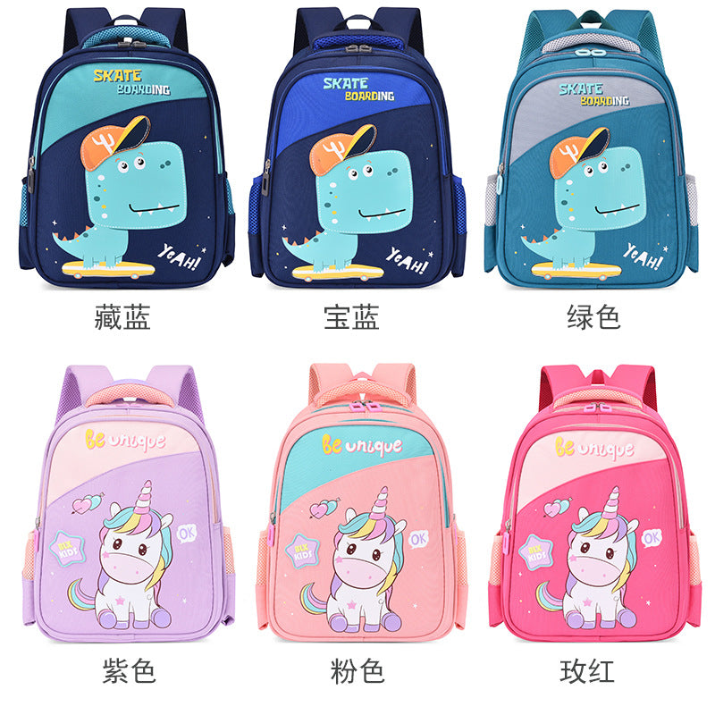 Cartoon dinosaur pony kindergarten backpack