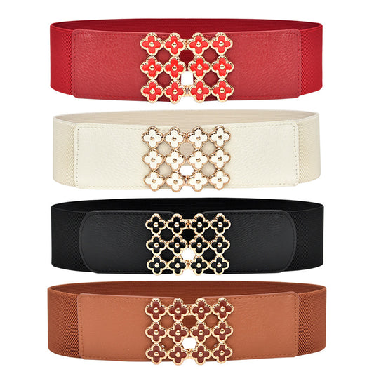Flower buckle belt waist seal female