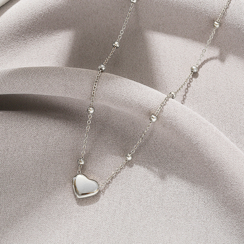 Fashion silver titanium steel necklace