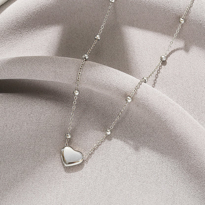 Fashion silver titanium steel necklace