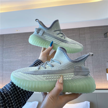 Coconut breathable netflix woven shoes men's and women's sports shoes