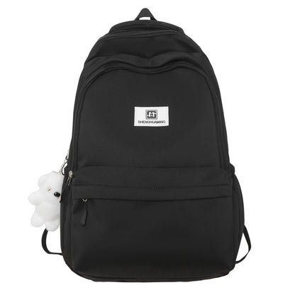 Backpack junior high school students large capacity waterproof schoolbag