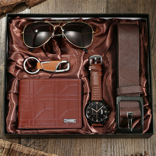 Watch Belt Men's Gift Box Set