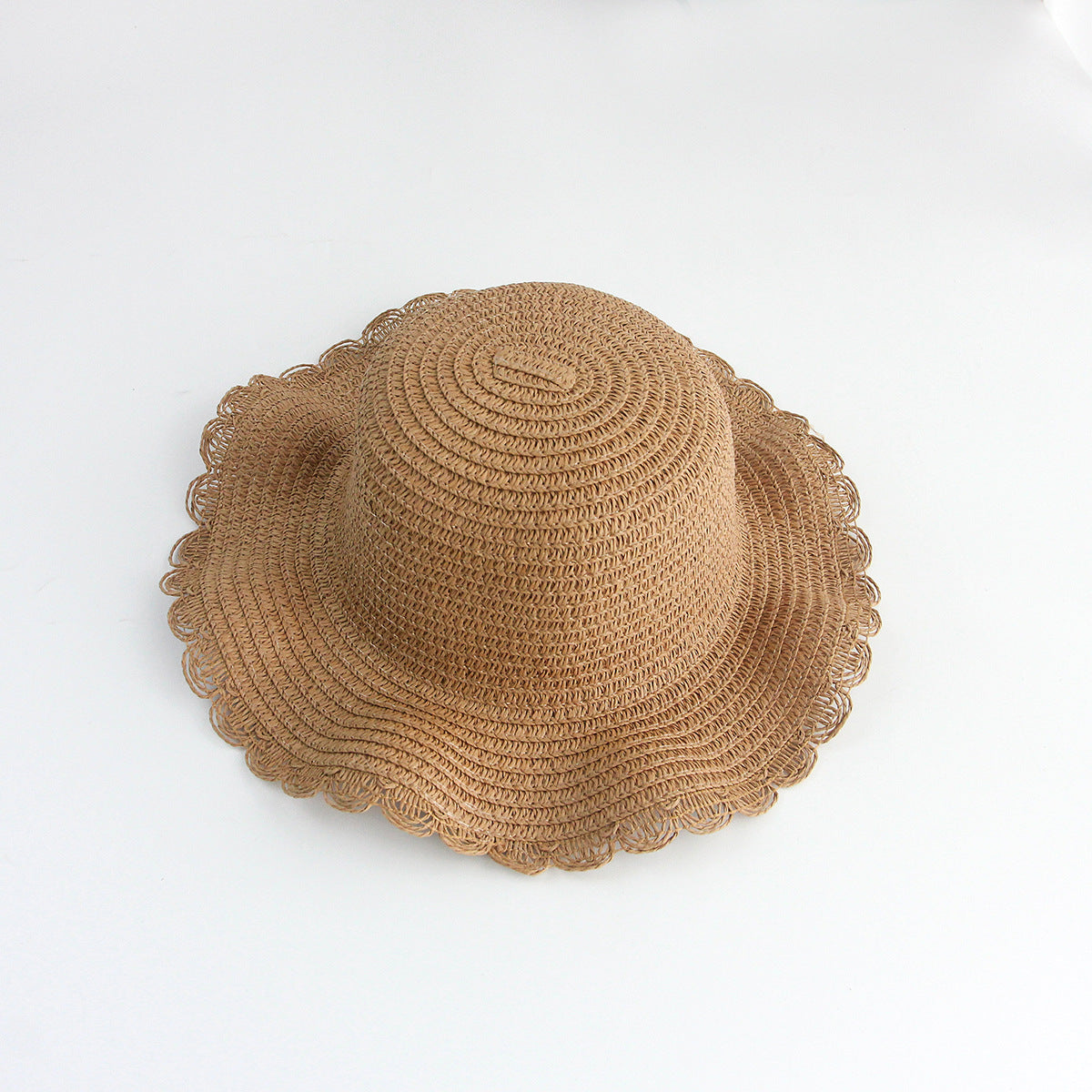 Sun Protection Straw Hat Women's Kids Plain Hat