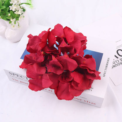 Artificial hydrangea flower head