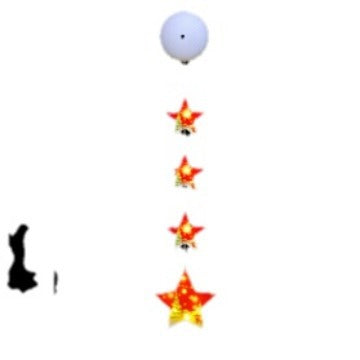 Halloween Christmas Series Suction Cup Lights Ladder Lights