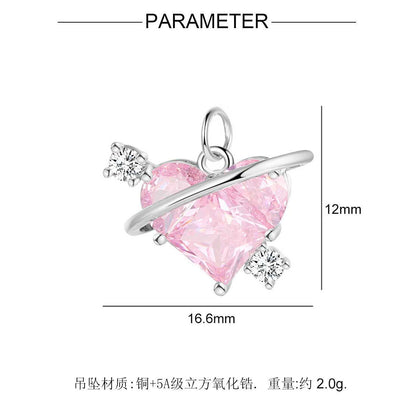 Colgante de collar entrelazado con espigas de trigo 