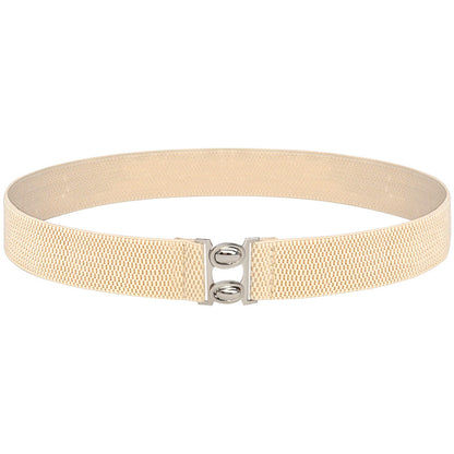 Elastic belt female black