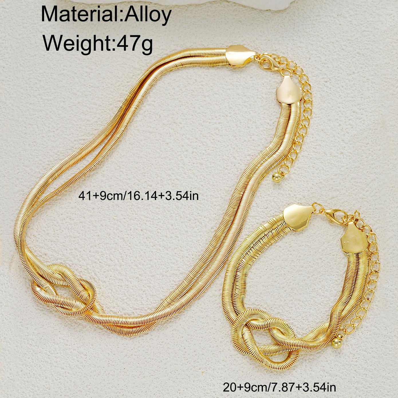 Exaggerated Snake Bone Chain Jewelry Set