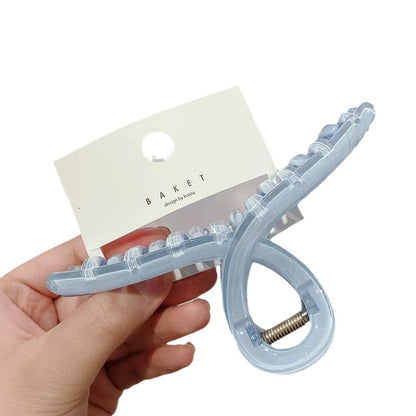 Jelly large disc hair grab clip