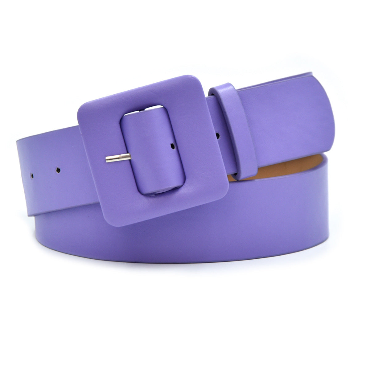 Non-porous square bag buckle belt