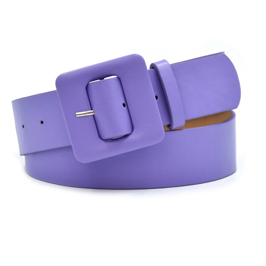 Non-porous square bag buckle belt