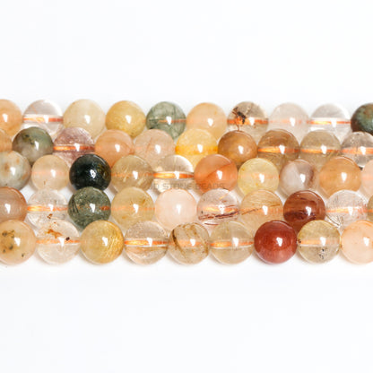 Color hair crystal loose bead mixed color crystal round bead bracelet