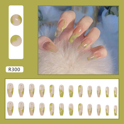 Wearable Removable Fake Nail Stickers Short Long