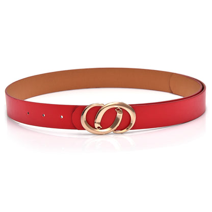 Elastic waist bright red belt