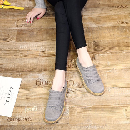 Suede beef tendon soles women's shoes