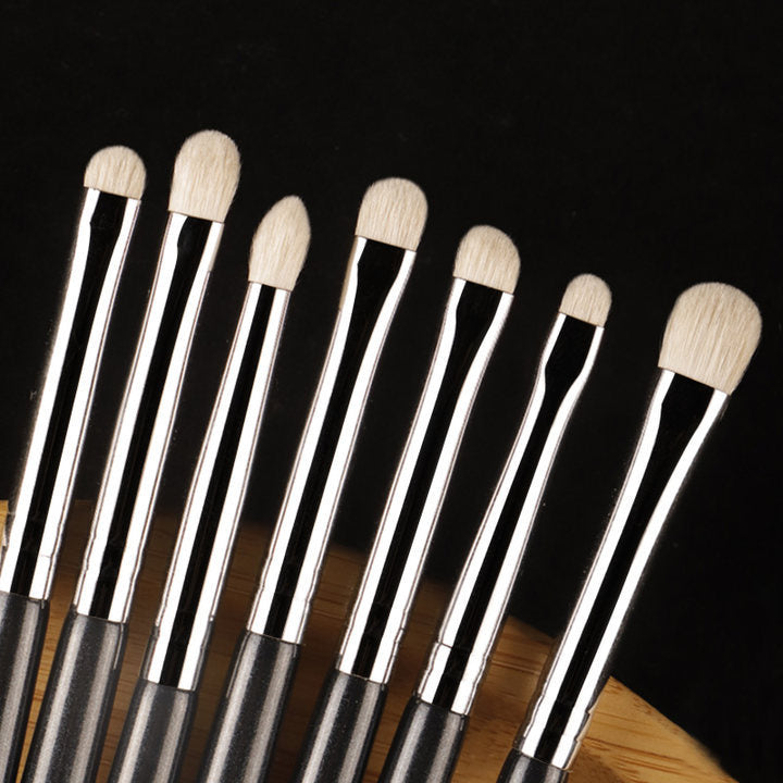 Starry Sky 7-Piece White Goat Hair Eye Brush Set