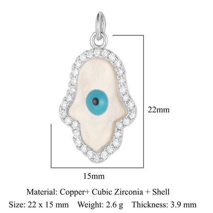 3 pcs/pack butterfly copper zircon angel pendant.