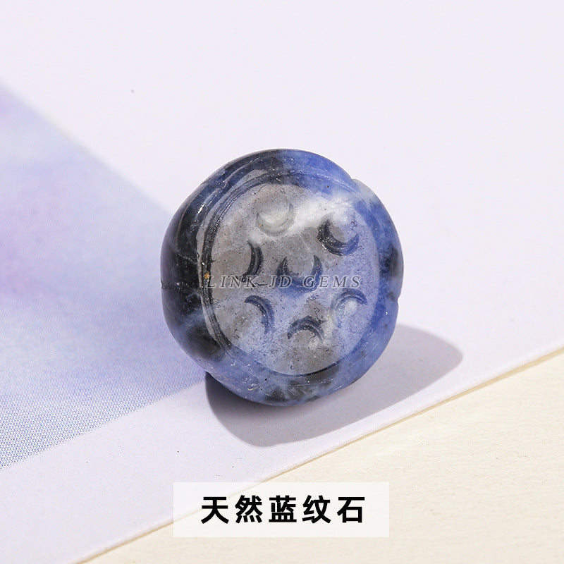 12Mm jade agate lotus pod accessories loose beads