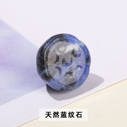 12Mm jade agate lotus pod accessories loose beads