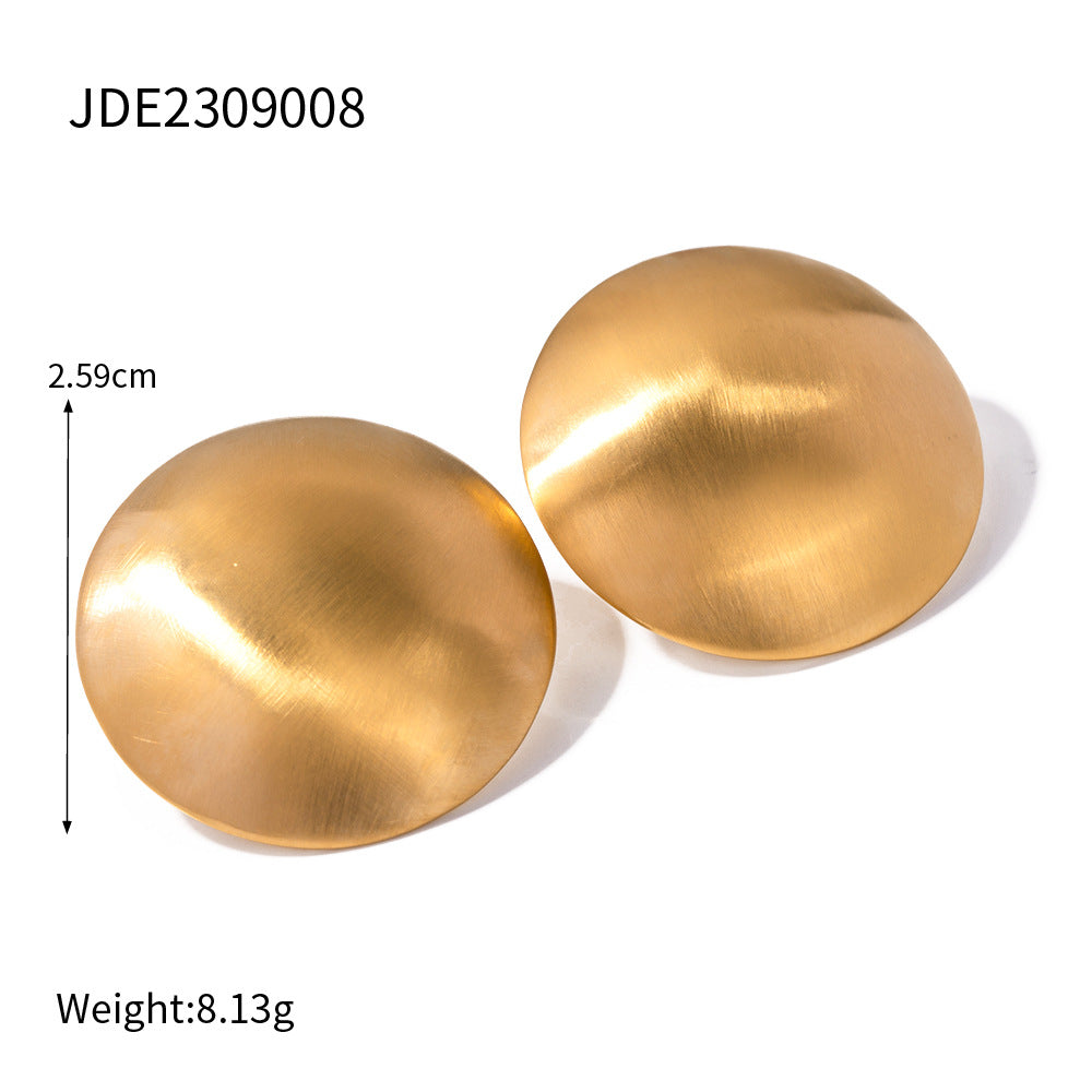 Disc earrings