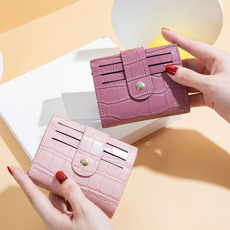 Buckle Multi-Card Small Card Bag Wallet