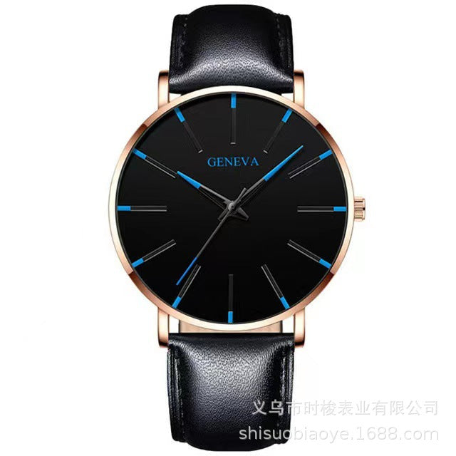 Geneva Fashion Thin Men's Quartz Watch