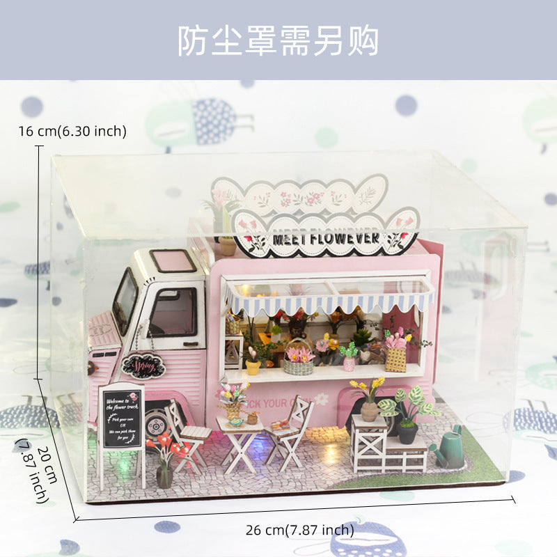 3D Puzzle DIY Wooden House