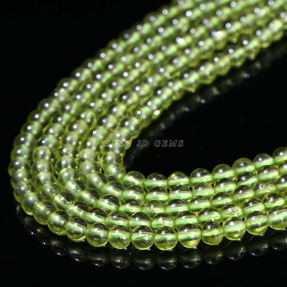 2-4Mm natural olivine loose bead bracelet