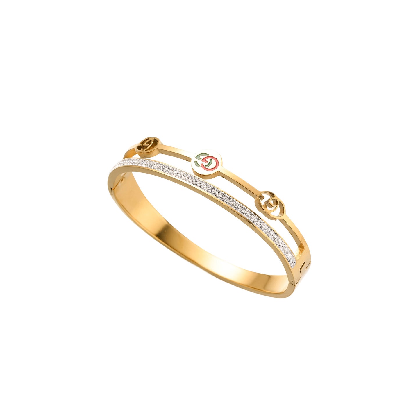 Titanium Steel Diamond Buckle Bracelet