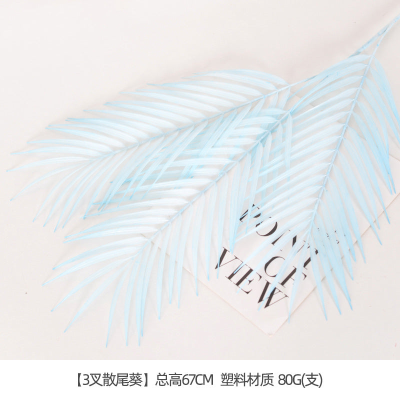 Artificial flowers blue series flowers plastic flowers wholesale