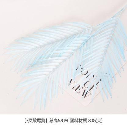 Artificial flowers blue series flowers plastic flowers wholesale