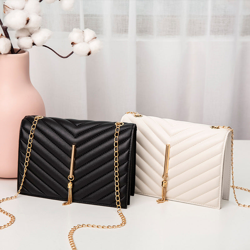 V pattern pressure grid pillow bag